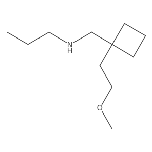 {[1-(2-Methoxyethyl)cyclobutyl]methyl}(propyl)amine Structure