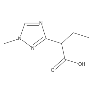 2-(1-methyl-1H-1,2,4-triazol-3-yl)butanoic acid结构式