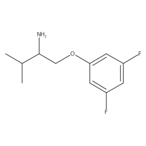 1-(2-Amino-3-methylbutoxy)-3,5-difluorobenzene Structure