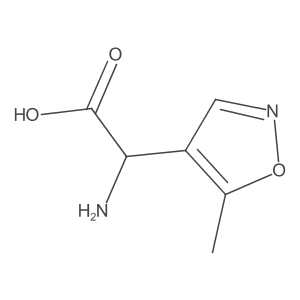 2-Amino-2-(5-methyl-1,2-oxazol-4-yl)acetic acid Structure