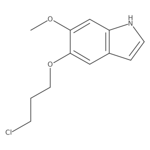 5-(3-chloropropoxy)-6-methoxy-1H-indole结构式