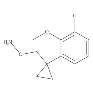 O-{[1-(3-chloro-2-methoxyphenyl)cyclopropyl]methyl}hydroxylamine Structure