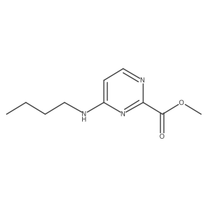 Methyl 4-(butylamino)pyrimidine-2-carboxylate结构式