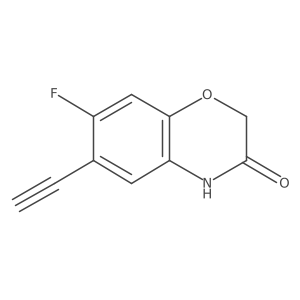 6-Ethynyl-7-fluoro-2h-1,4-benzoxazin-3(4h)-one结构式