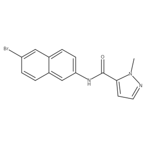 N-(6-bromonaphthalen-2-yl)-1-methyl-1H-pyrazole-5-carboxamide结构式
