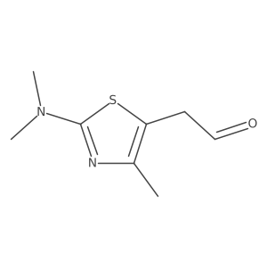 2-[2-(Dimethylamino)-4-methyl-1,3-thiazol-5-yl]acetaldehyde Structure