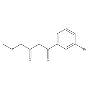 1-(3-Bromophenyl)-4-methoxybutane-1,3-dione Structure
