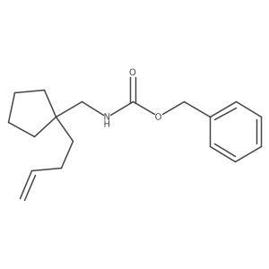 benzyl N-{[1-(but-3-en-1-yl)cyclopentyl]methyl}carbamate结构式