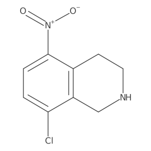8-Chloro-5-nitro-1,2,3,4-tetrahydroisoquinoline Structure