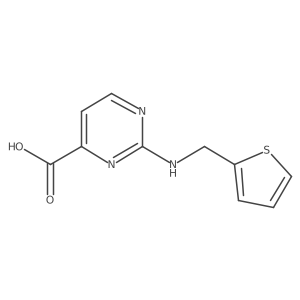 2-{[(Thiophen-2-yl)methyl]amino}pyrimidine-4-carboxylic acid Structure
