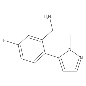 (5-fluoro-2-(1-methyl-1H-pyrazol-5-yl)phenyl)methanamine Structure