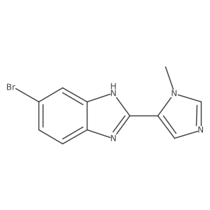6-bromo-2-(1-methyl-1H-imidazol-5-yl)-1H-1,3-benzodiazole Structure