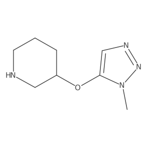 3-[(1-methyl-1H-1,2,3-triazol-5-yl)oxy]piperidine结构式