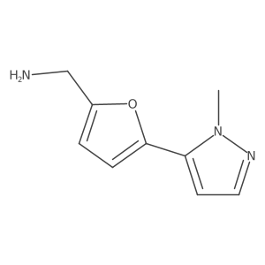 [5-(1-methyl-1H-pyrazol-5-yl)furan-2-yl]methanamine结构式