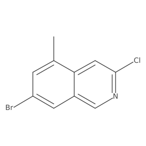 7-Bromo-3-chloro-5-methylisoquinoline Structure