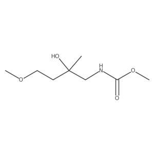 Methyl N-(2-hydroxy-4-methoxy-2-methylbutyl)carbamate结构式