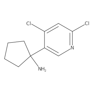 1-(4,6-Dichloropyridin-3-yl)cyclopentan-1-amine Structure