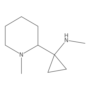 N-methyl-1-(1-methylpiperidin-2-yl)cyclopropan-1-amine Structure