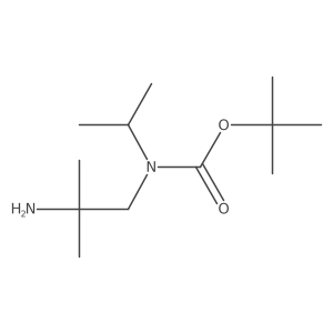 tert-butyl N-(2-amino-2-methylpropyl)-N-(propan-2-yl)carbamate结构式