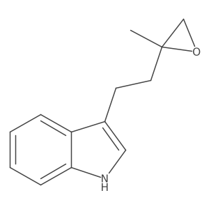 3-[2-(2-methyloxiran-2-yl)ethyl]-1H-indole Structure