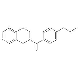 (7,8-dihydropyrido[4,3-d]pyrimidin-6(5H)-yl)(4-propylphenyl)methanone Structure