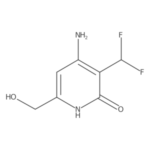 4-amino-3-(difluoromethyl)-6-(hydroxymethyl)-1H-pyridin-2-one结构式
