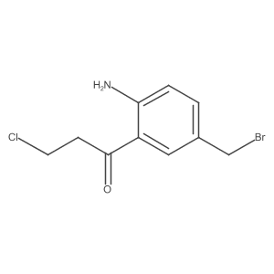 1-(2-Amino-5-(bromomethyl)phenyl)-3-chloropropan-1-one Structure