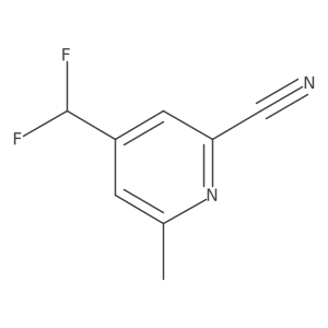 4-(Difluoromethyl)-6-methylpicolinonitrile结构式