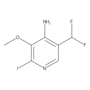 5-(difluoromethyl)-2-iodo-3-methoxy-pyridin-4-amine Structure