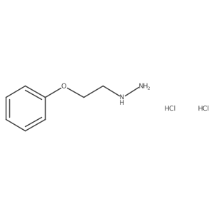 (2-Phenoxyethyl)hydrazine dihydrochloride结构式