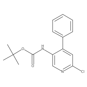 N-(6-chloro-4-phenyl-3-pyridinyl)carbamic acid 1,1-dimethylethyl ester Structure
