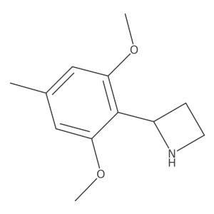 2-(2,6-Dimethoxy-4-methylphenyl)azetidine Structure
