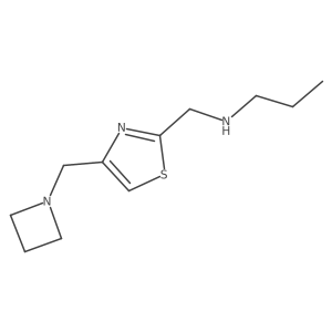 ({4-[(Azetidin-1-yl)methyl]-1,3-thiazol-2-yl}methyl)(propyl)amine结构式