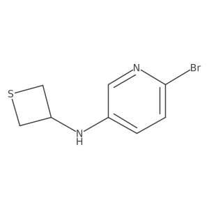 6-Bromo-N-(thietan-3-yl)pyridin-3-amine结构式