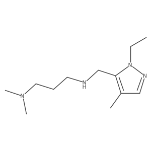 [3-(dimethylamino)propyl][(1-ethyl-4-methyl-1H-pyrazol-5-yl)methyl]amine Structure