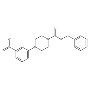 benzyl 4-(3-nitrophenyl)piperazine-1-carboxylate结构式