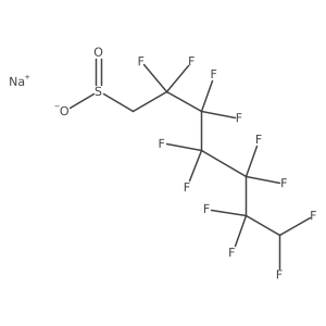(5-Difluoromethylperfluoro-1-pentyl)methanesulfinic acid sodium结构式