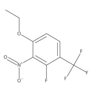 1-Ethoxy-3-fluoro-2-nitro-4-(trifluoromethyl)benzene结构式