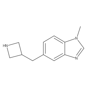 5-[(azetidin-3-yl)methyl]-1-methyl-1H-1,3-benzodiazole结构式