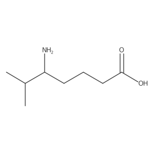 5-Amino-6-methylheptanoic acid结构式