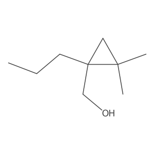 (2,2-Dimethyl-1-propylcyclopropyl)methanol Structure