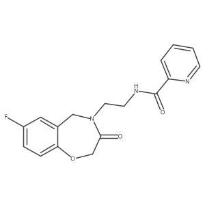 N-(2-(7-fluoro-3-oxo-2,3-dihydrobenzo[f][1,4]oxazepin-4(5H)-yl)ethyl)picolinamide Structure