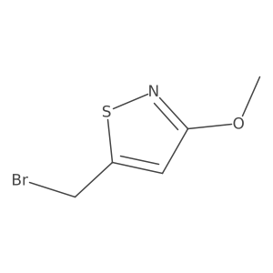 5-(Bromomethyl)-3-methoxy-1,2-thiazole Structure