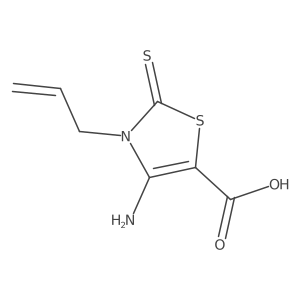 4-Amino-3-(prop-2-en-1-yl)-2-sulfanylidene-2,3-dihydro-1,3-thiazole-5-carboxylic acid Structure