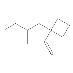 1-(2-Methylbutyl)cyclobutane-1-carbaldehyde Structure