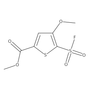 Methyl 5-(fluorosulfonyl)-4-methoxythiophene-2-carboxylate结构式