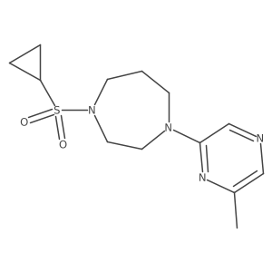 1-(Cyclopropanesulfonyl)-4-(6-methylpyrazin-2-yl)-1,4-diazepane Structure