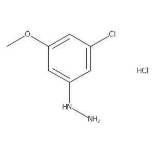 3-Chloro-5-methoxyphenylhydrazine hydrochloride Structure