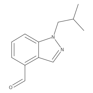 1-(2-methylpropyl)-1H-indazole-4-carbaldehyde结构式
