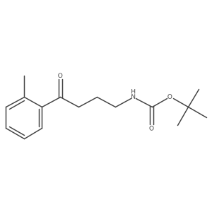 tert-Butyl N-[4-(2-methylphenyl)-4-oxobutyl]carbamate结构式